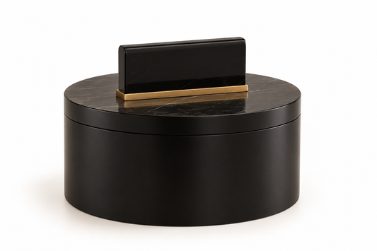 Black Wheatly Round Black Boxes | Details Panamá