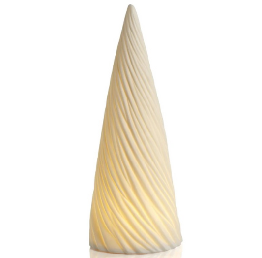 White Spiral Porcelain Led Tree | Details Panamá