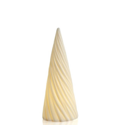 White Spiral Porcelain Led Tree | Details Panamá