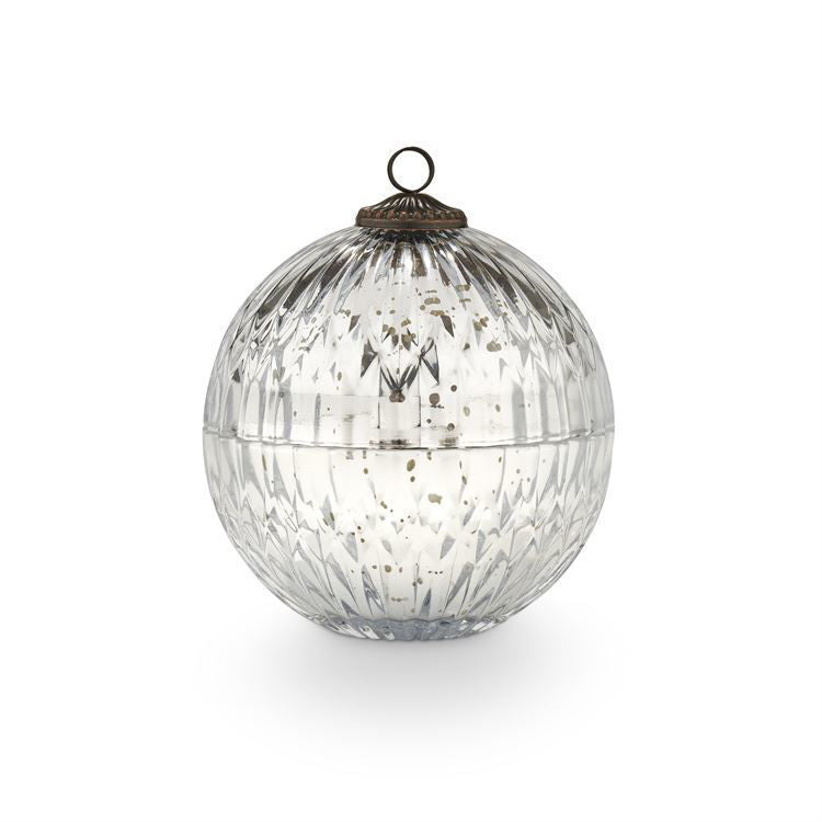 Winter White Mercury Ornament Candle
