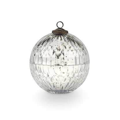 Winter White Mercury Ornament Candle